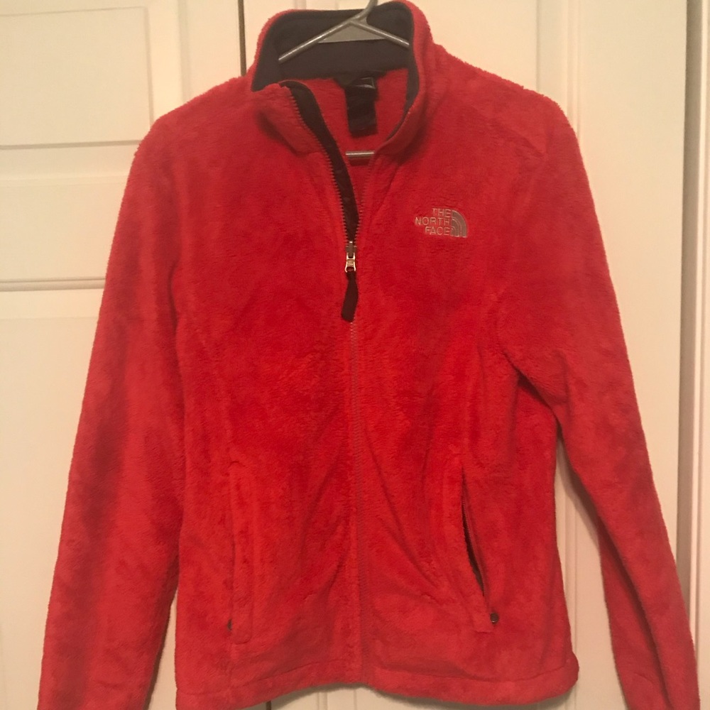 North Face red fleece jacket - great for fall!